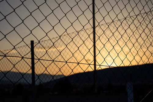 A high security fence as a commercial chail link