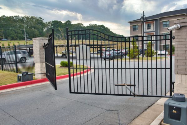 Automated gate system at Bowman Point Apartments in Little Rock, Arkansas